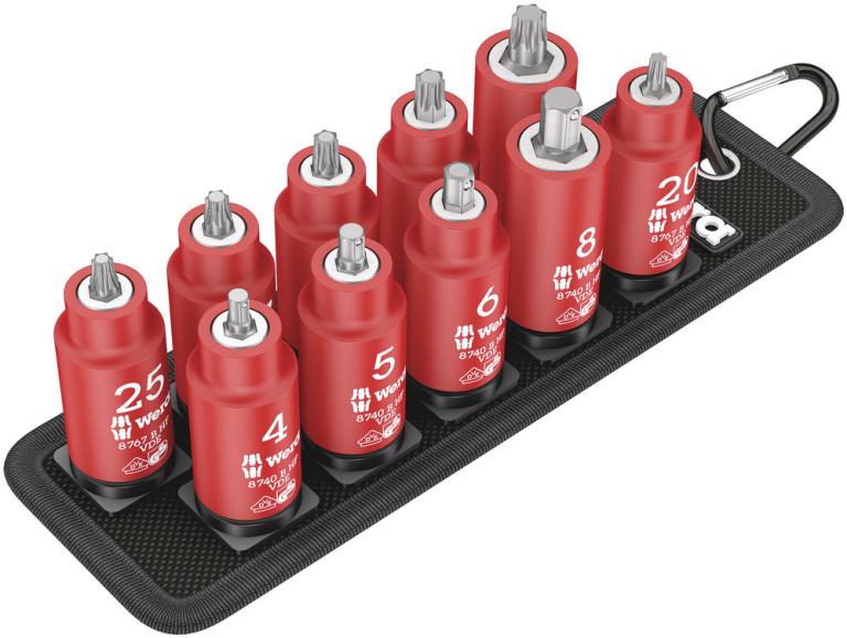 סט ביט בוקסות טורקסאלן 38 מבודדות במנשא חגורה BELT WERA