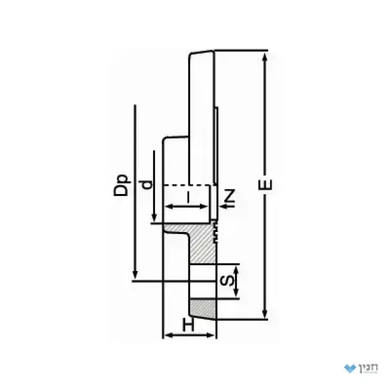 אוגן קבוע - הדבקה 40