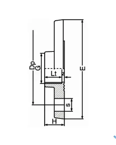 אוגן קבוע - הברגה 2.1/2″