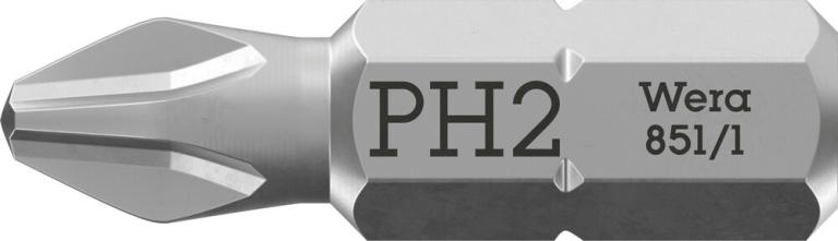 ביט פיליפס מארז 100 יח Z 8511 PH2X25 WERA