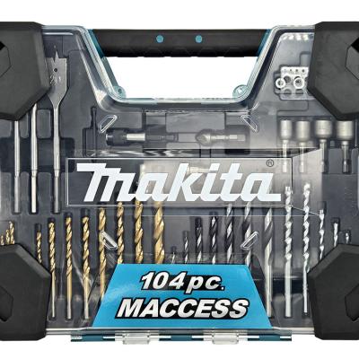 סט מקדחים וביטים HD 104 חלקים MAKITA