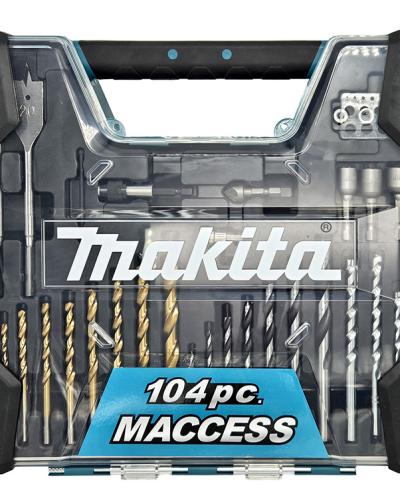 סט מקדחים וביטים HD 104 חלקים MAKITA