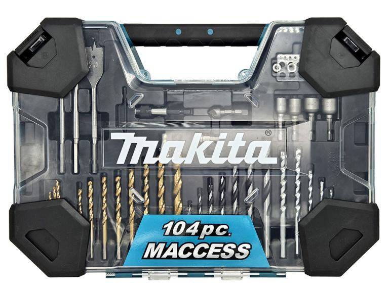 סט מקדחים וביטים HD 104 חלקים MAKITA