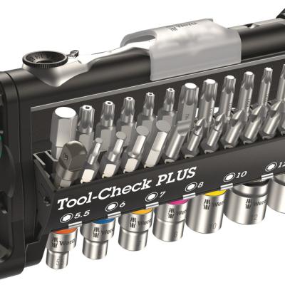 סט בוקסות וביטים 14 39 חלקים Tool-Check WERA