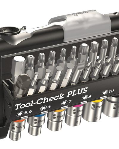 סט בוקסות וביטים 14 39 חלקים Tool-Check WERA