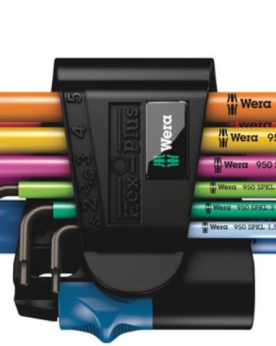סט אלן כדורי ממ צבעוני 9 יח HF 9509 WERA