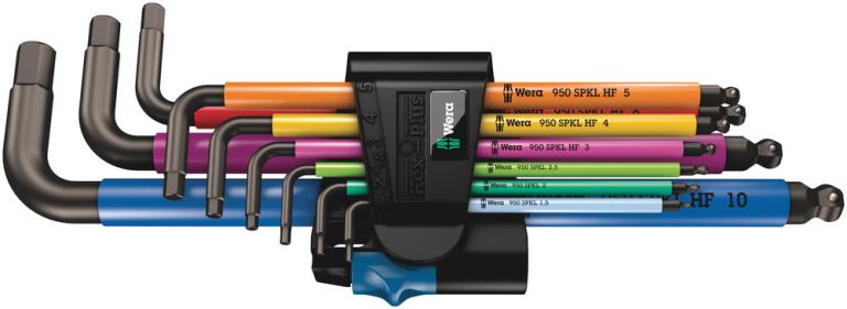 סט אלן כדורי ממ צבעוני 9 יח HF 9509 WERA