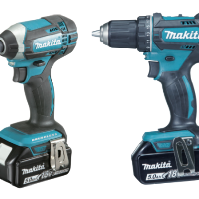 סט 2 כלים 18V נטען עם 3 סוללות 4A ומטען MAKITA DLX2127MX1