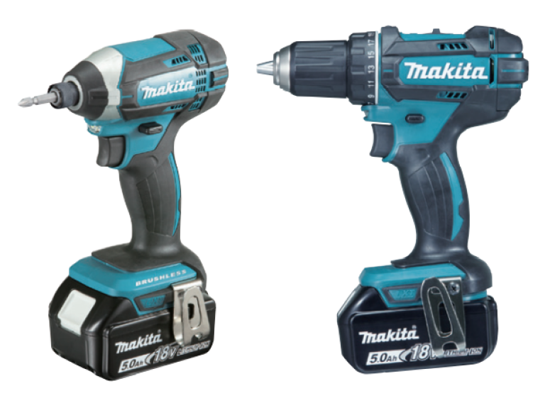 סט 2 כלים 18V נטען עם 3 סוללות 4A ומטען MAKITA DLX2127MX1