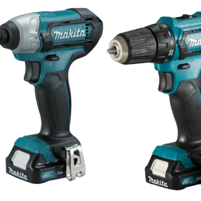 סט 2 כלים 12V נטען עם 2 סוללות 15A ומטען MAKITA CLX224SX