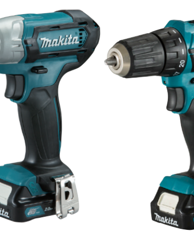 סט 2 כלים 12V נטען עם 2 סוללות 15A ומטען MAKITA CLX224SX