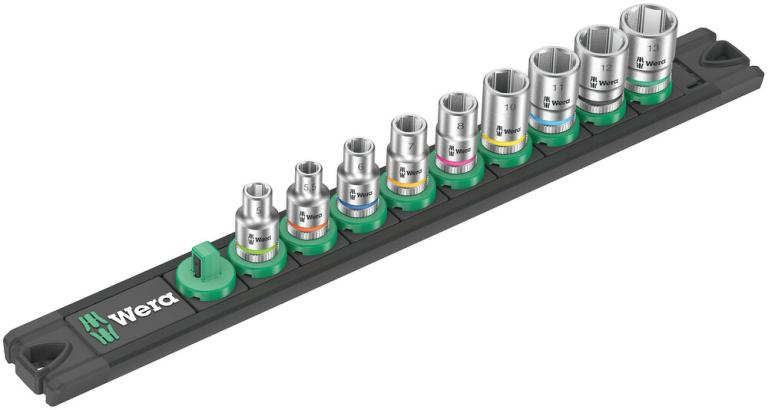 סט בוקסות 14 ממ במנשא חגורה 9יח BELT A4 WERA