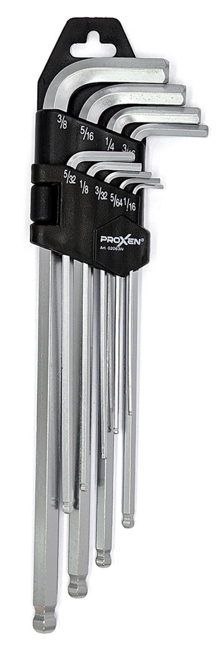 סט אלן אינטשי כדורי ארוך 9 חלקים PROXEN