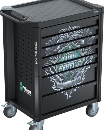 עגלת כלים מזוודת 94 יח כולל גלגלים 9700 WERA