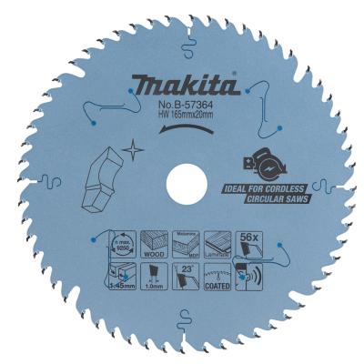 להב TCT מצופה שקט EFFICUT למסור עגול נטען 165X56 עץ MAKITA