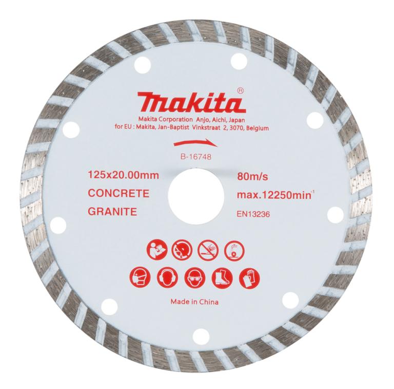 להב יהלום למסור נטען 125 לבטון וגרניט MAKITA
