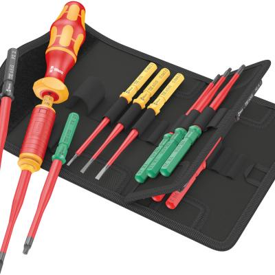 סט מברגים מבודדים מומנט 12-30Nm ראש מתחלף צר 15 יח VDE WERA