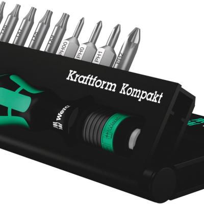 סט ביטים 14 כולל ידית 10 יח KK 12 WERA