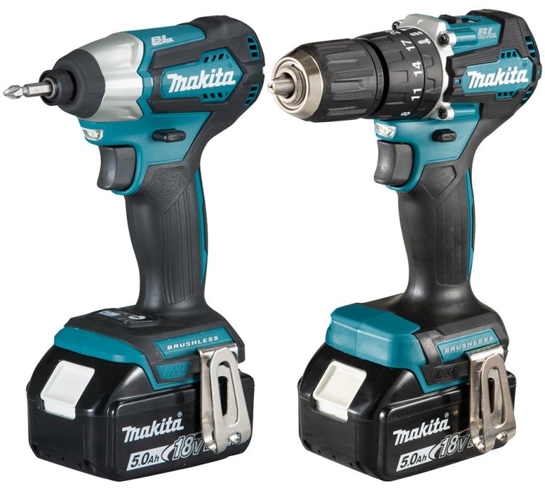 סט 2 כלים 18V נטען 2 סוללות 5A ומטען MAKITA DLX2221JX4