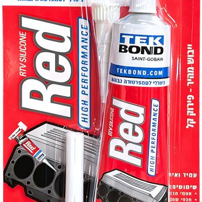 סיליקון RTV אדום 85 גרם לטמפרטורה גבוהה עד TEKBOND 340C