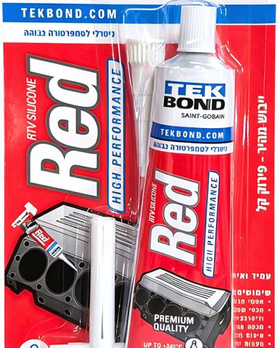 סיליקון RTV אדום 85 גרם לטמפרטורה גבוהה עד TEKBOND 340C