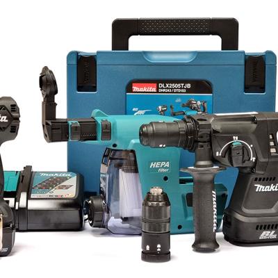 סט 3 כלים 18V נטען עם 2 סוללות 5A ומטען MAKITA DLX2505TJB