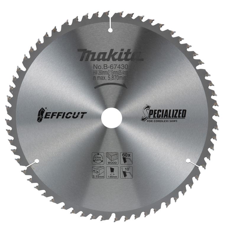להב TCT למסור EFFICUT 260X60 עץ MAKITA