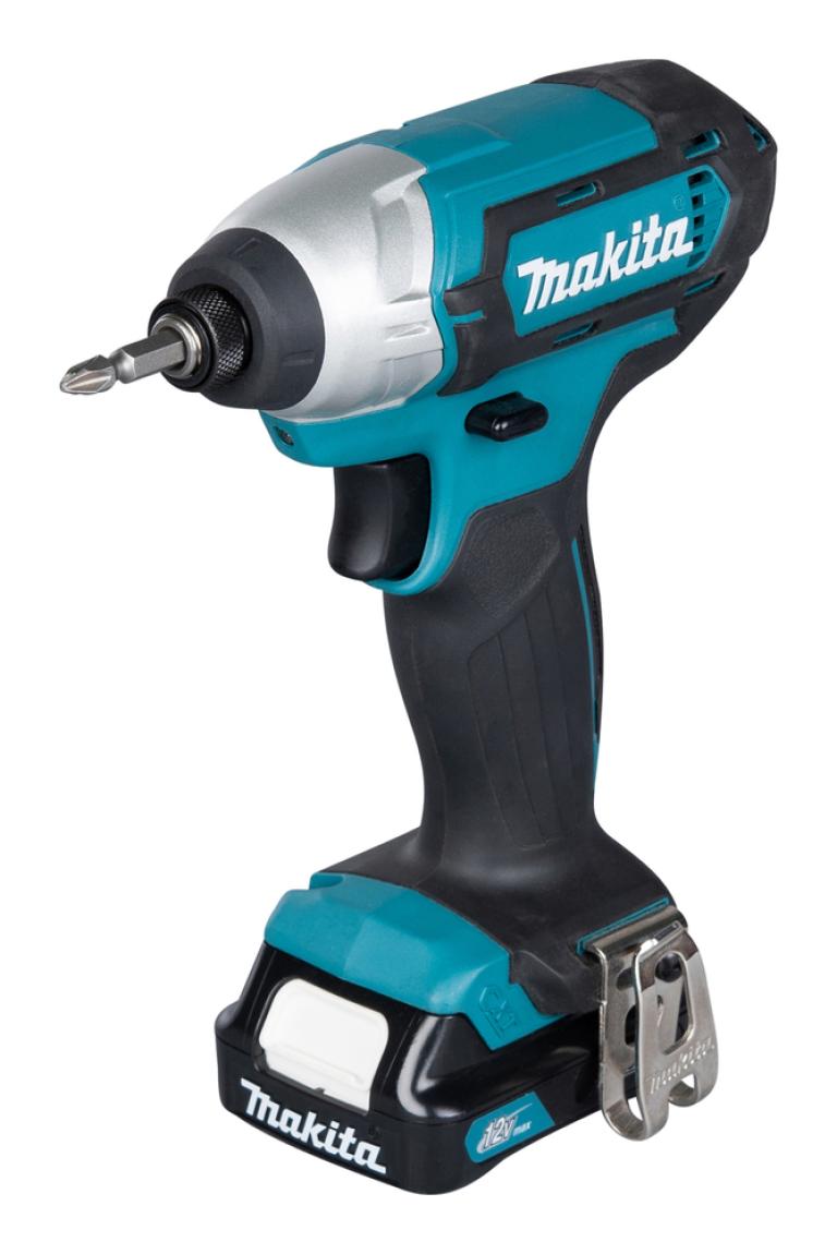 מברגת אימפקט 12V נטענת 110Nm עם 2 סוללות 15A ומטען MAKITA TD110DWYE