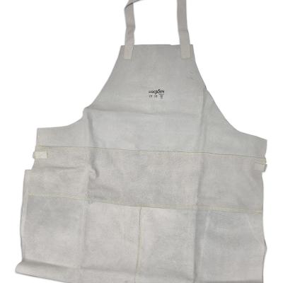 סינר ריתוך עור אפור מידות 80X120 סמ 004