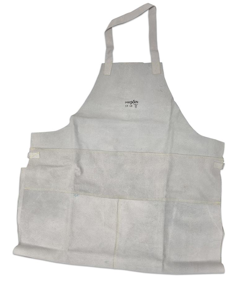 סינר ריתוך עור אפור מידות 80X120 סמ 004