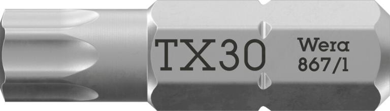 ביט טורקס S 8671 TX30X25 WERA