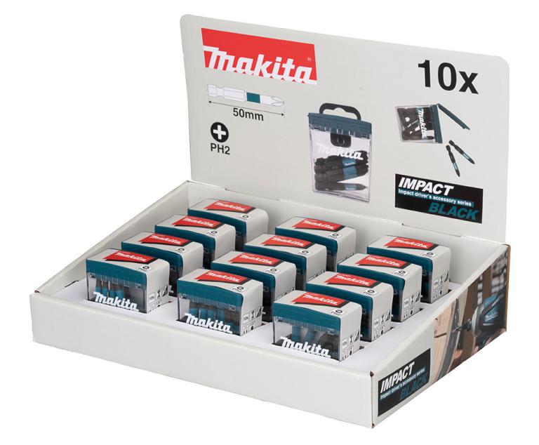 מארז דלפק ביטים PH2 BLACK 50 MAKITA