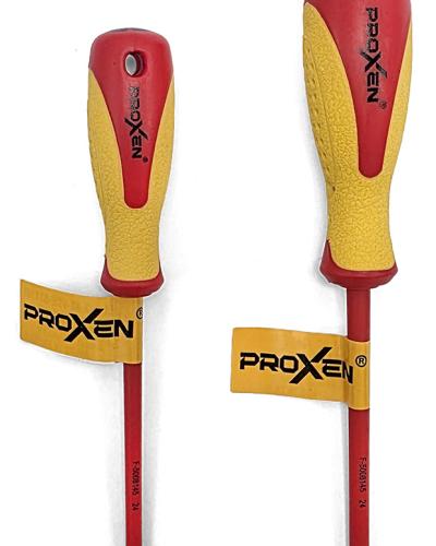 מברג מבודד VDE שטוח 35X100 PROXEN פלדת CR-V