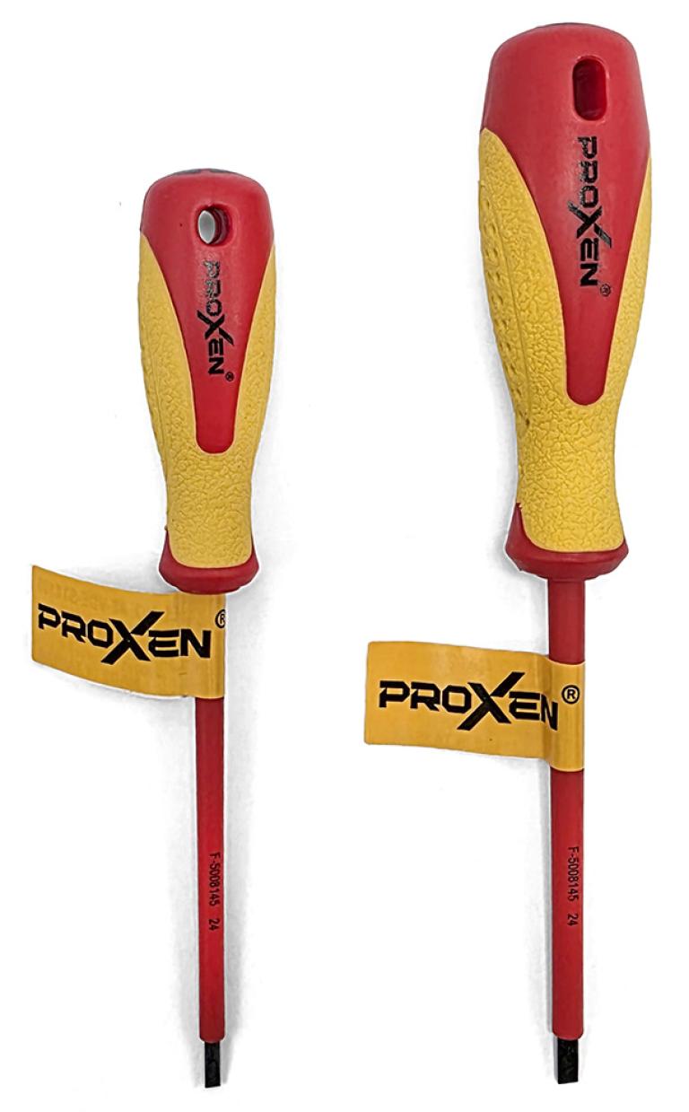 מברג מבודד VDE שטוח 35X100 PROXEN פלדת CR-V