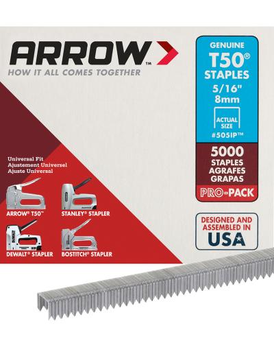 סיכות לאקדח דגם T5055 מידה 516 כמות 5000 יח ARROW