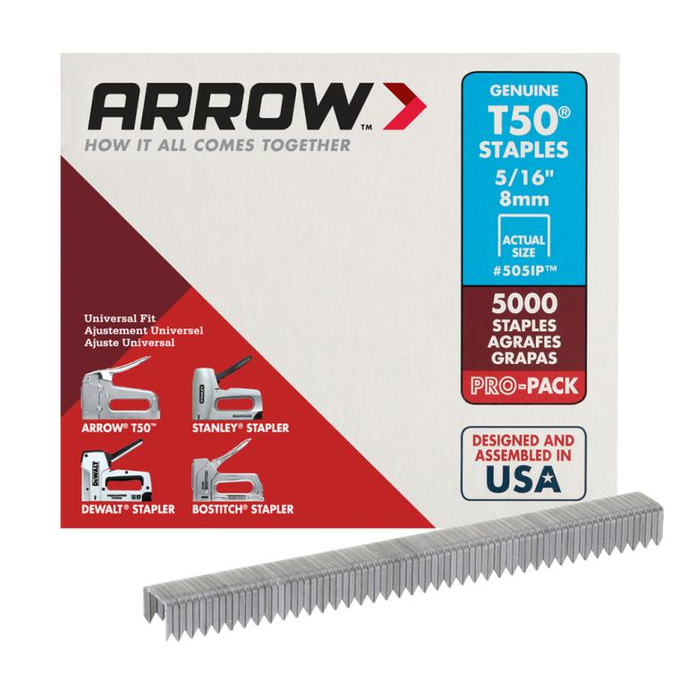 סיכות לאקדח דגם T5055 מידה 516 כמות 5000 יח ARROW
