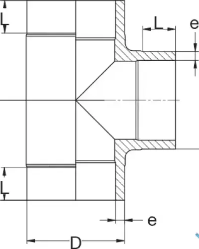 הסתעפות 90° BW / ספיגוט SDR11