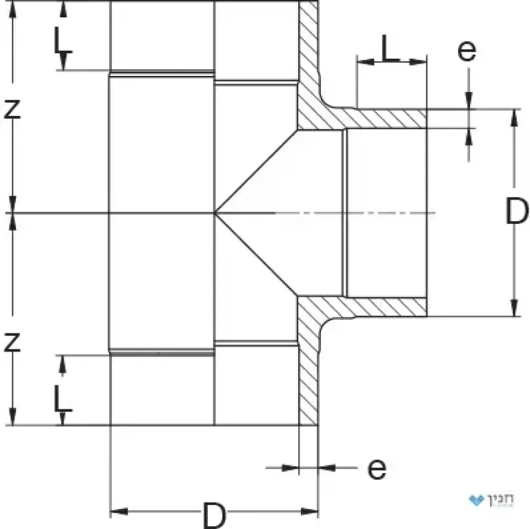 הסתעפות 90° BW / ספיגוט SDR11