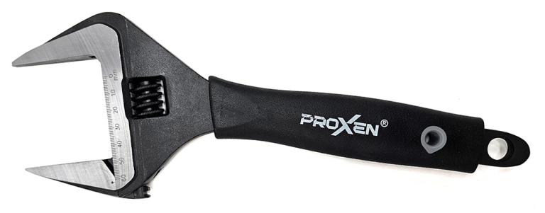 מפתח שוודי ראש גדול שחור FULCO 12 ידית גומי PROXEN