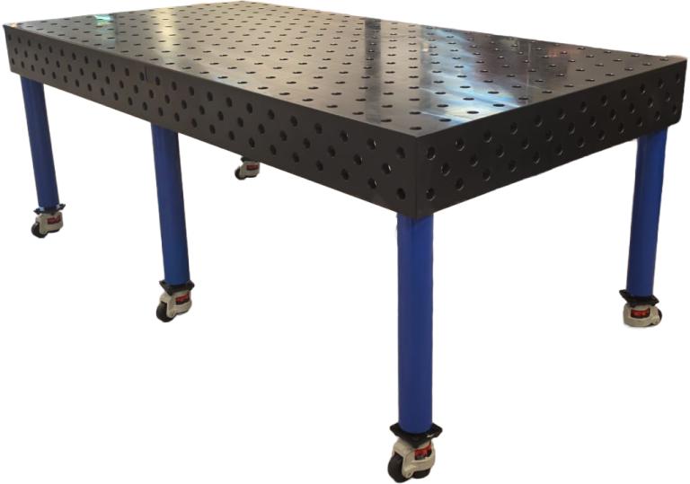 שולחן ריתוך 28 ממ 1500X3000 ממ עובי 25 ממ כולל 6 רגליים
