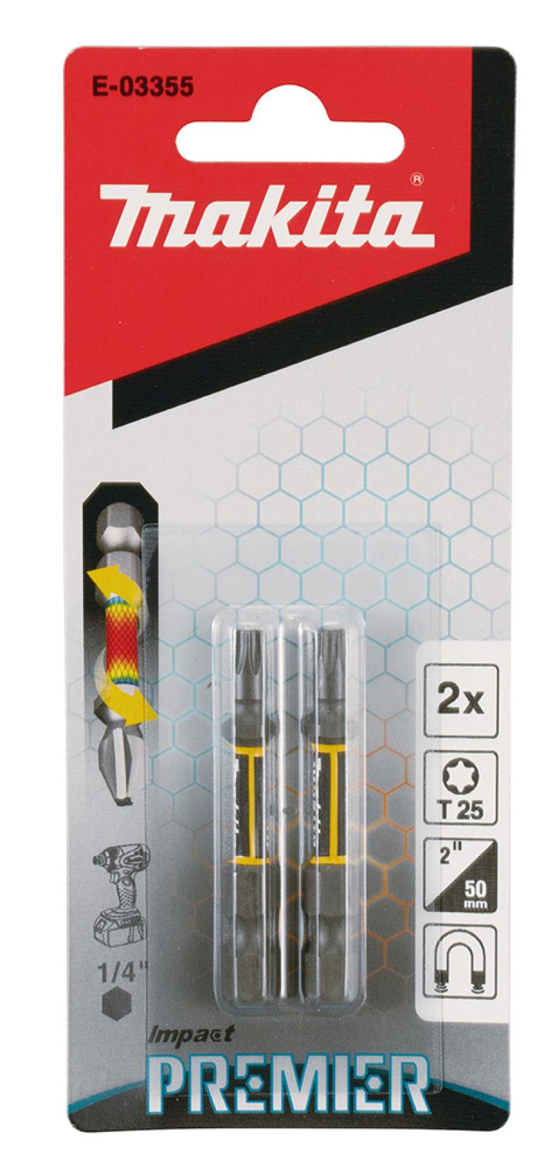 מארז ביטים מגנטים T25 PREMIER 50 MAKITA
