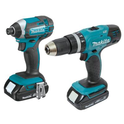 סט 2 כלים 18V נטען עם 2 סוללות 15A ומטען MAKITA DLX2142Q
