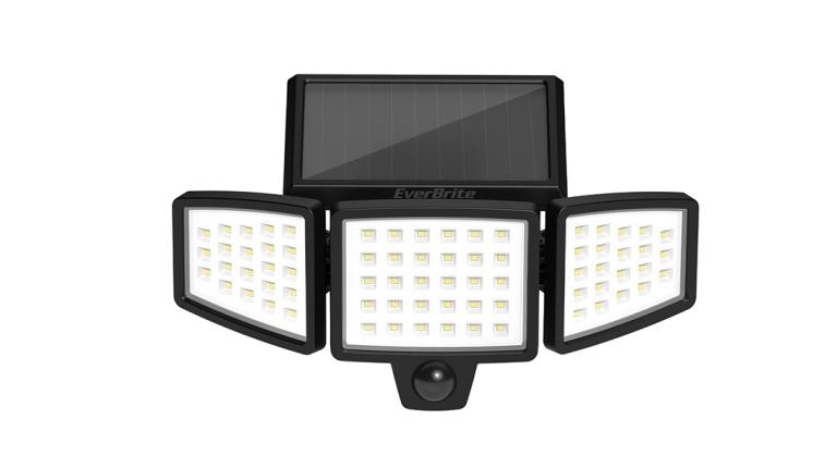 זרקור סולארי נטען 72LED 1000LM מארז כפול EVERBRITE E021038