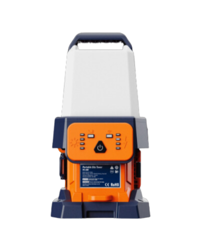פנס שטח נייד PS-200 - תאורת לד מקצועית 360 עם סוללה נטענת