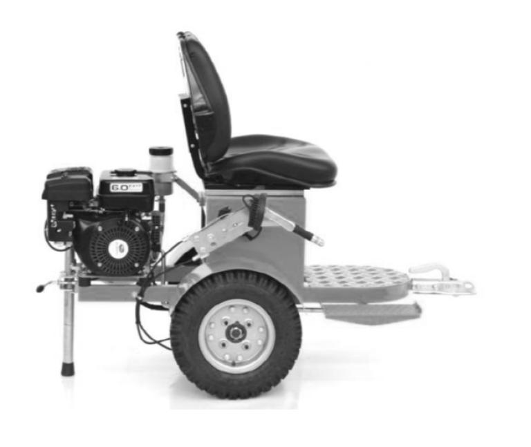כיסא ממונע לסימון כבישים HYDRUALIC MOTORIZED CHARIOT