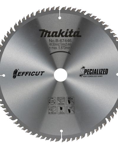 להב TCT למסור פנדל EFFICUT 260X80 לעץ MAKITA